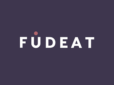 Fudeat Logo brand branding catering color design eat food foodie graphic design logo logotype type
