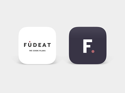 Fudeat Logo & Symbol app brand branding catering color design eat food foodie graphic design logo type