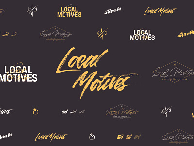 Local Motives brand atlanta brand brand and identity cafe hand lettering lettering logo logotype restaurant script