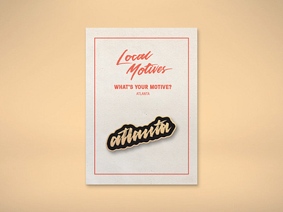 Local Motives Enamel Pin 2 atl atlanta branding enamel pin georgia identity design pin pin design restaurant branding