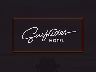 Surftides Logo beach brand branding hand lettering handletter hospitality hotel identity design logo logo design retro surf vintage