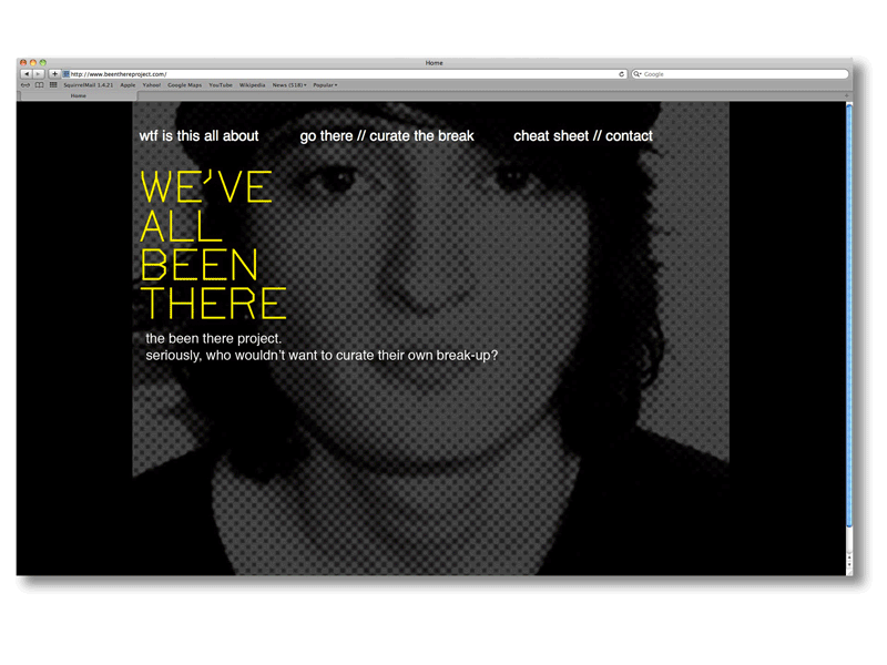 Been There Site desktop gif interactive video web