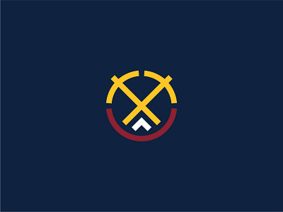 Denver Nuggets Logo Rebrand basketball denver denver nuggets design illustrator logo nba nuggets vector