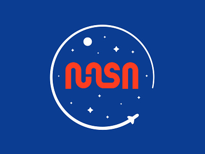 NASA design illustrator logo nasa rocket space star vector