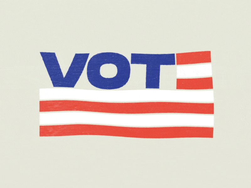 Vote 2020 design illustrator motiongraphics vote vote2020