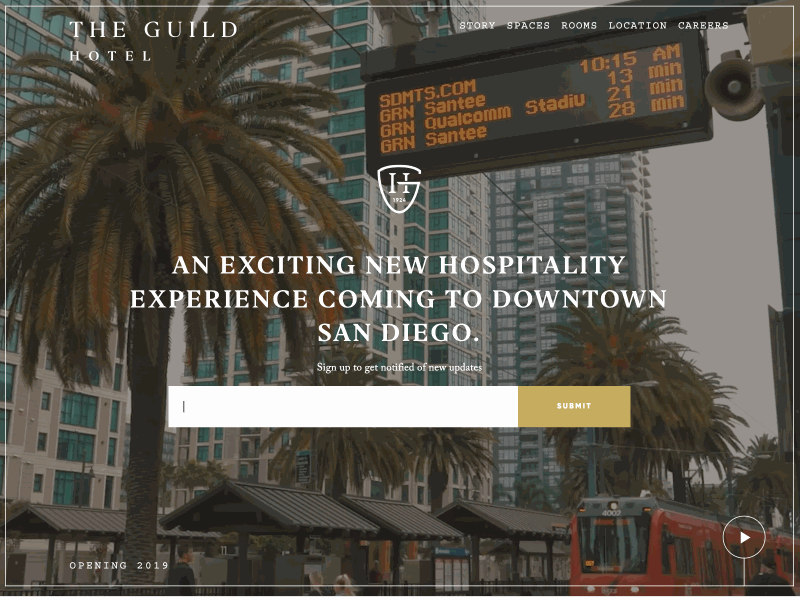 The Guild Hotel animation css animation hotel intro javascript loader preloader ui ux web