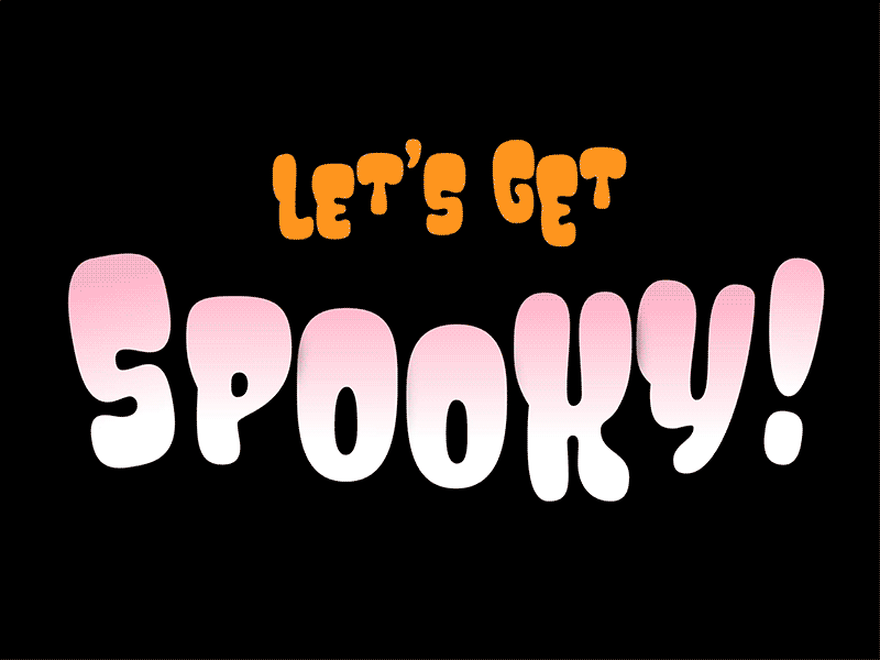 Let's Get Spooky after after affects after effects animation animation blinking design eyes groovy halloween halloween design spooky typography