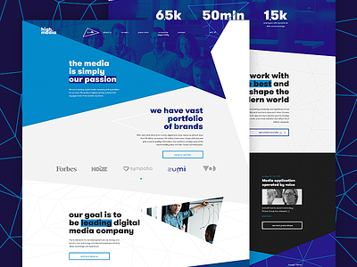 High Media. Website concept design interface media premium ui web webdesign