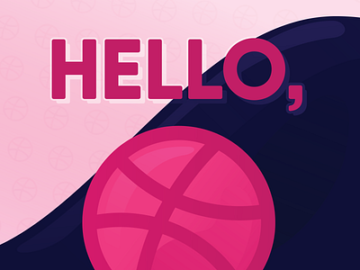 First Shot debut dribbble illustration