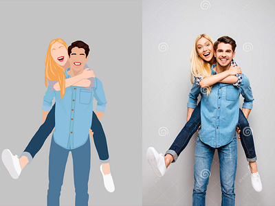 vector_potrait_for_couples