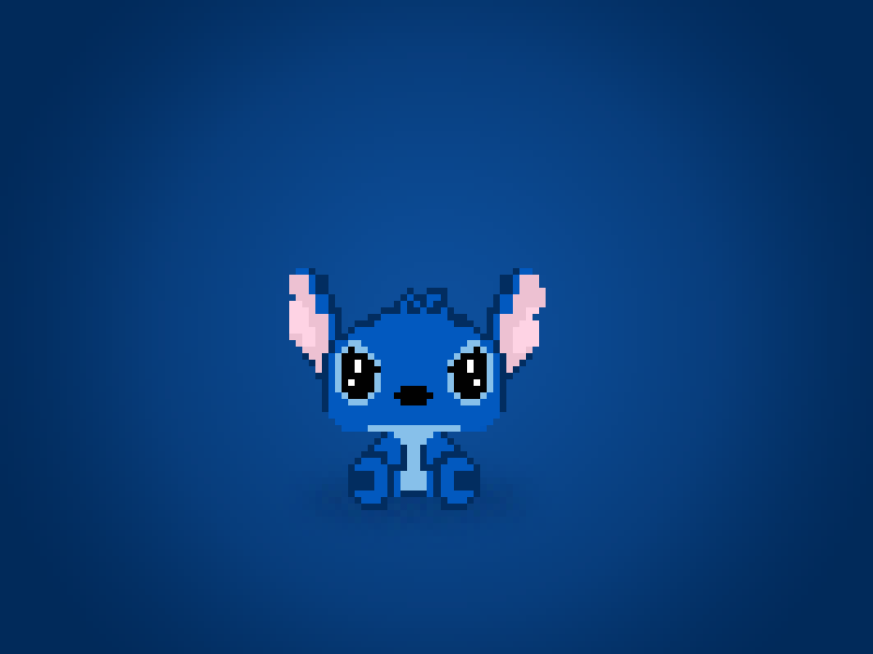 Stitch Pixel Art Animation animation behance gif motion pixel art stitch