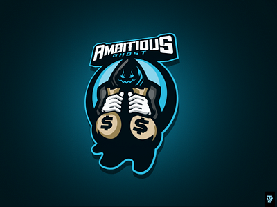 Ambitious Ghost art branding character design esports evil graphic illustration logo mascot