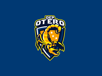 Dep Otero Scorpion animal design esports illustration logo mascot shield soccer stars vector