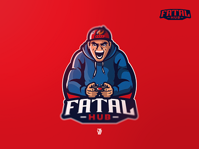 Fatal Hub character design esports graphic design human illustration logo man mascot vector