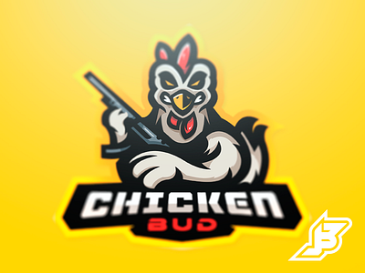 Chicken Bud armed bud chicken esports evil letal logo mascot weapon