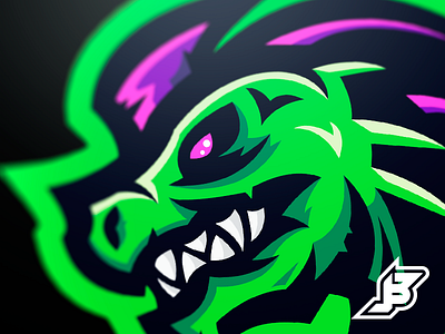 Dragon art dragon esports green illustrator lizard mascot