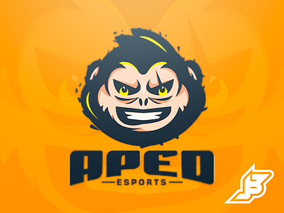 Aped Esports ape art character graphic mascot monkey vector