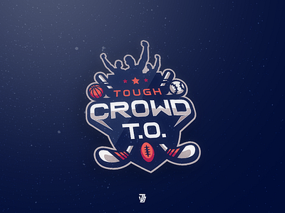 Tough Crowd! crowd emblem logo podcast sports