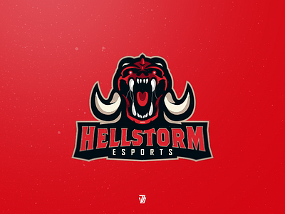 Hellstorm character demon devil esports evil hell horns logo mascot