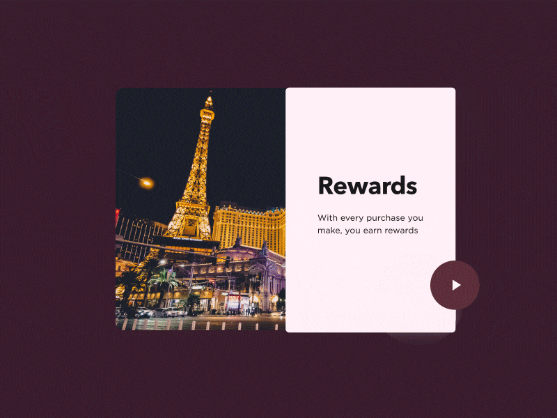 Dashboard transition dashboard loyalty program rewards points