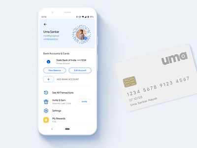 Google Pay Redesign - My Account Screen account app finance google google pay money pay payment paypal profile redesign redesign concept wallet