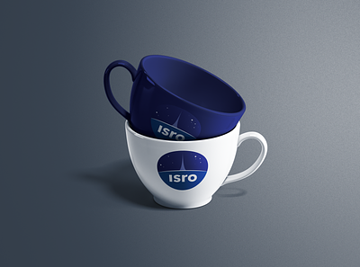 ISRO Tea Cups branding cup isro logo mockup nasa product design space spacex ux
