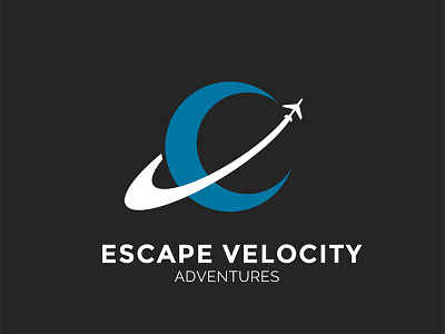 Escape Velocity Logo Design adobe agency branding design icon identity logo negative space photoshop space trave