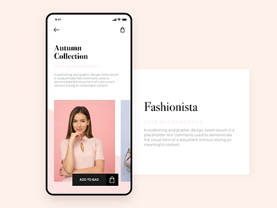 Autumn Collections adobe xd android android app design e commerce fashion inspiration ios shopping ui ux