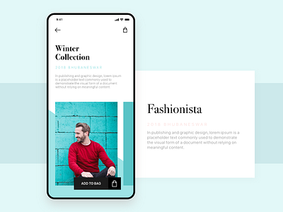 Winter Collections adobe xd android collection design e commerce fashion shopping ui ux web ad winter