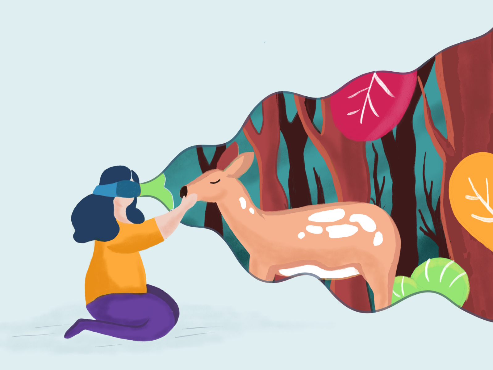 First iPad illustration by Uma Sankar on Dribbble