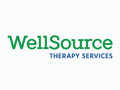 WellSource Therapy branding design logo typography