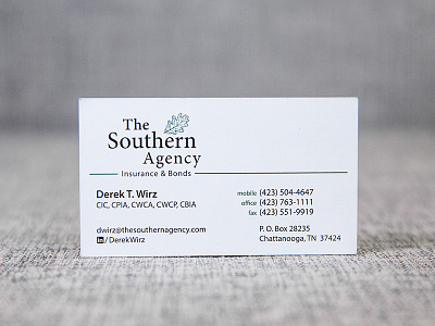 The Southern Agency card