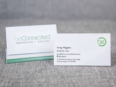 beconnected card branding business card logo logo design