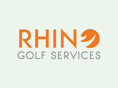 Rhino Golf Services logo branding logo logo design