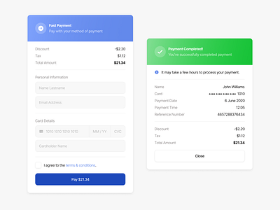 Payment Modals