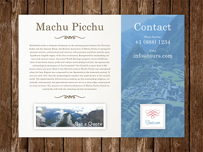 Machu Picchu | Simple Tour Page card page simple tour tourism
