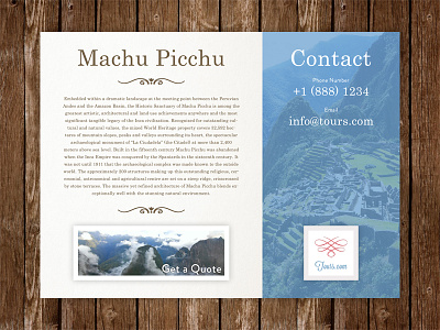 Machu Picchu | Simple Tour Page