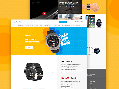 Brand Page UI banner colors creative design graphic illustrator photoshop ui user experience user interface watch