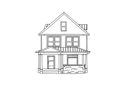 Custom House Drawing custom drawing custom house drawing design drawing home house house illustration illustration illustrations vector