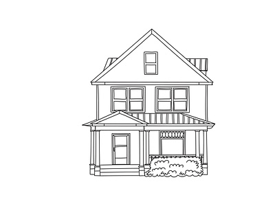 Custom House Drawing custom drawing custom house drawing design drawing home house house illustration illustration illustrations vector