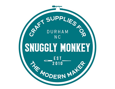 Snuggly Monkey Draft 2 brand branding design icon logo typography vector