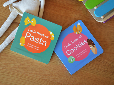 Little Books IRL! biscotti board book book design childrens book cookies fortune cookie illustration kids book lasagna lettering macaroni pasta spaghetti teaching kids