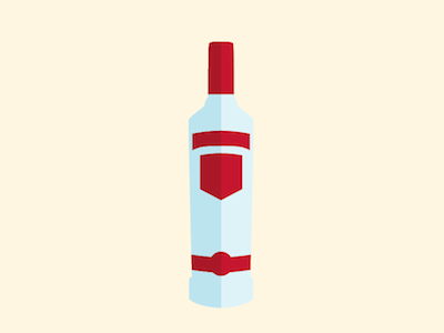 Wodka, bitte. drink illustration vodka