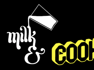 Milk & Cookies cookies lettering milk type