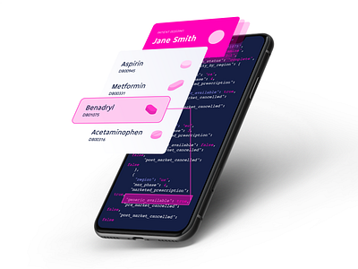 API Value Mockup api mockup emr medical app medicine medicine app pill pill app pill reminder pink