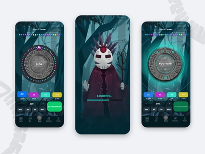 Wheel Game betting betting game character game game design game ui game ux illustration light maya mobile design stone win