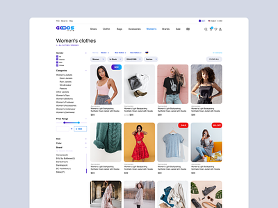 E-Commerce Website e commerce website item list shopping ui ux web