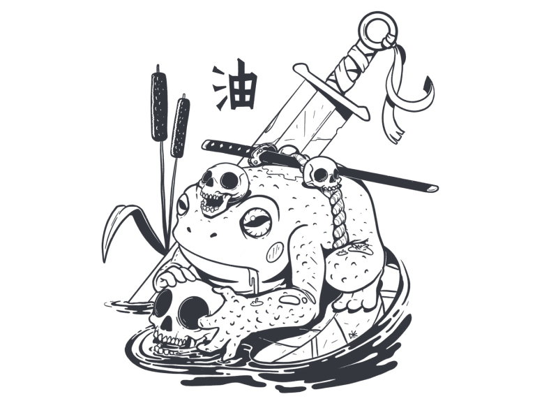 tonyduongtattoos kaerucollective kaerucollective kaerucollective   Japanese tattoo designs Traditional japanese tattoo flash Frog tattoos