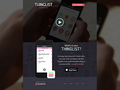 Thinglist Marketing site