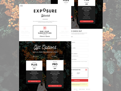 Exposure Gifts Landing Page